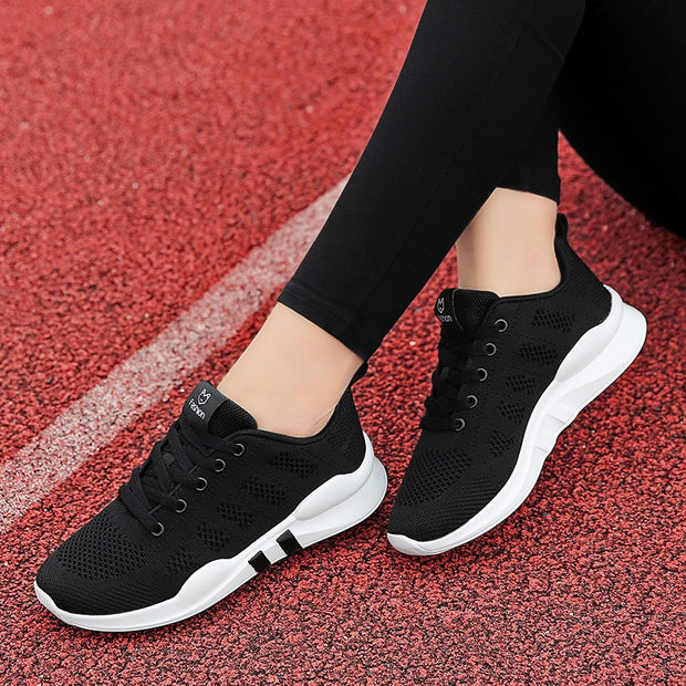 Women's sporty breathable running tennis flat loafers – varskarc