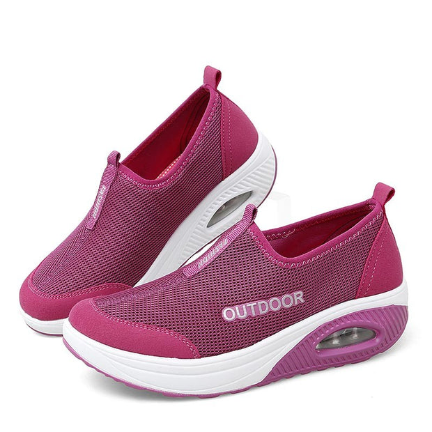 Women's Breathable Air Cushion Stretchable Comfortable Barefoot Walking ...