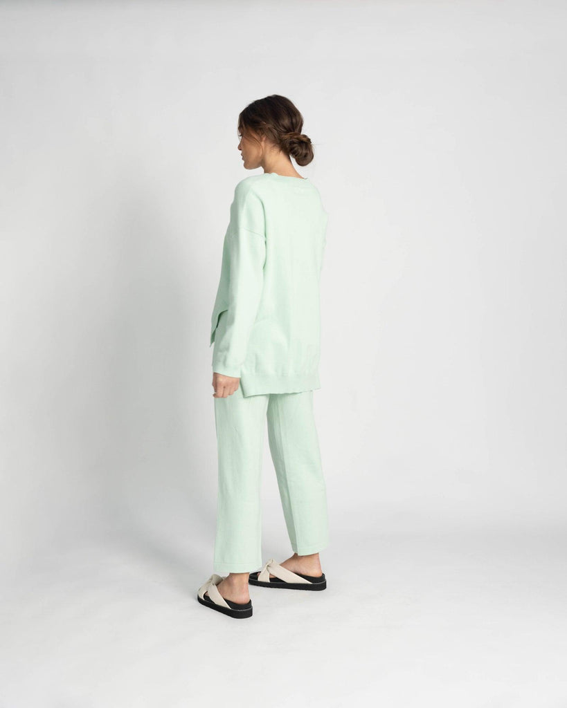 'Isla' Knit Sweater - Mint Green - Twiice Boutique