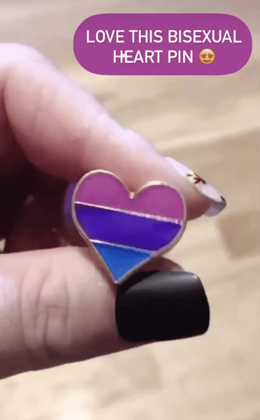 Rainbow Heart Love is Love Pin - Pride Palace
