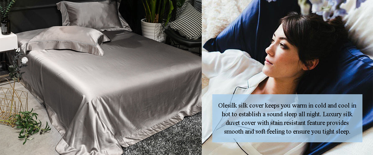 Olesilk 19 Momme Luxury Silk Flat Sheet