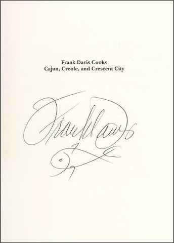 Frank Davis Cooks Cajun, Creole and Crecsent City Cookbook - SIGNED