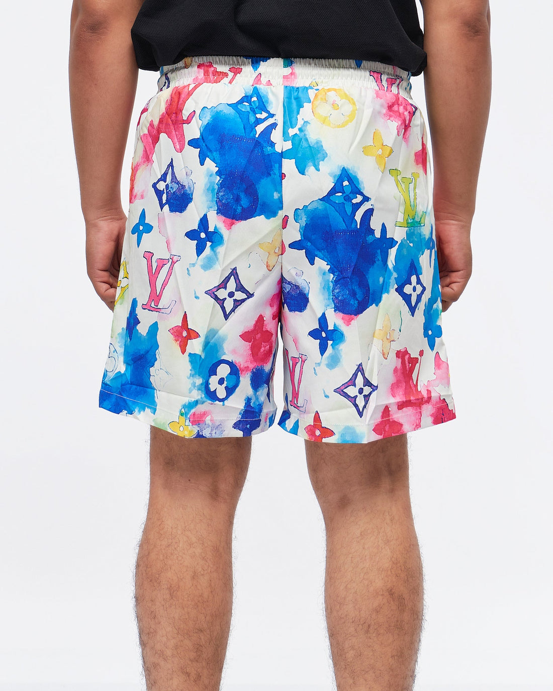 Louis Vuitton Monogram Mens Shorts, Blue, L*Inventory Confirmation Required