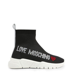 love moschino sock trainers black