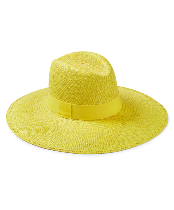 Handmade Hat Feather | Unique Hat Feather | Brim on Fifth Superlative (Yellow)