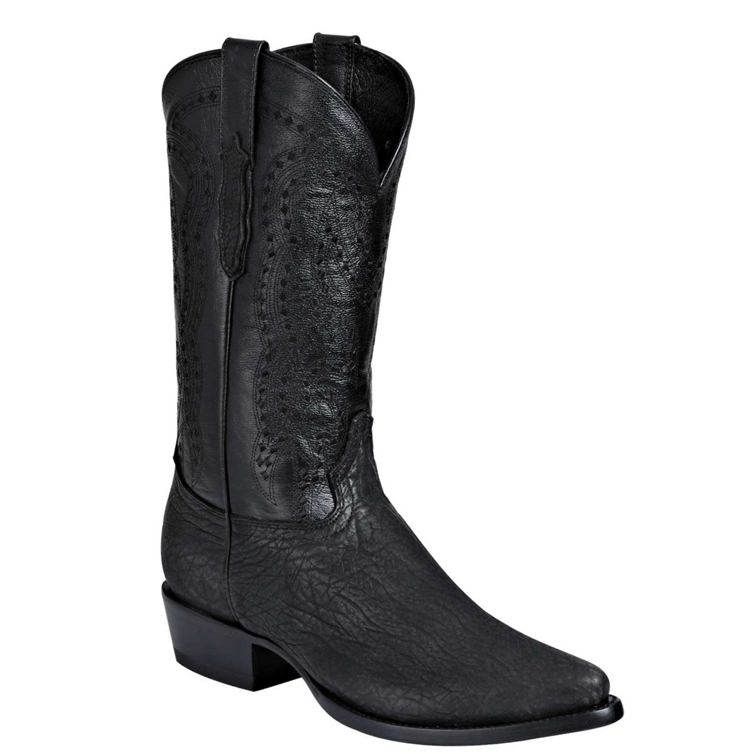 El General Men's Bull Shoulder Black Cowboy Boots – RR Western Wear