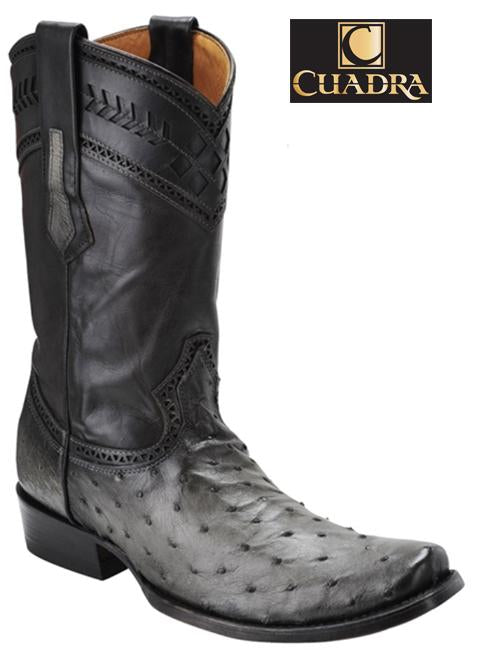 Ten confianza equilibrar clérigo Men's CUADRA Boots Ostrich Flame Gray Semi-cuadrada - 1J30A1 – RR Western  Wear