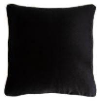 Velvet Cushion Cover - Black