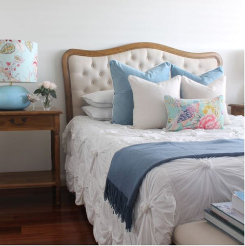 styling blue cushion covers