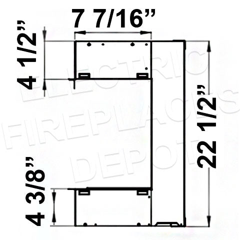 Flamerite Fires E-FX Built-In Linear Electric Fireplace - E-FX 1000 . European Home E-FX Series Dims