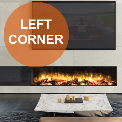 Flamerite Fires E-FX 2-Sided Corner Electric Fireplace E-FX Series