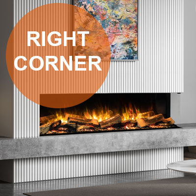 Flamerite Fires E-FX 2-Sided Corner Electric Fireplace E-FX Series