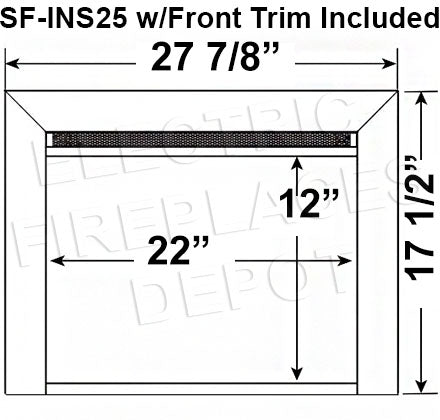 Hearth & Home SimpliFire Format 60-inch Floating Mantel Wall Mount Electric Fireplace in White SF-FM60-WH SIde