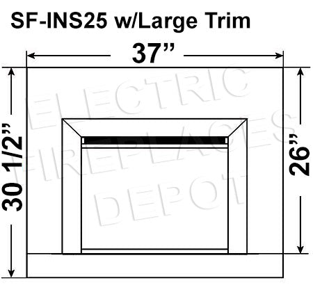 Hearth & Home SimpliFire Format 60-inch Floating Mantel Wall Mount Electric Fireplace in White SF-FM60-WH Clearance