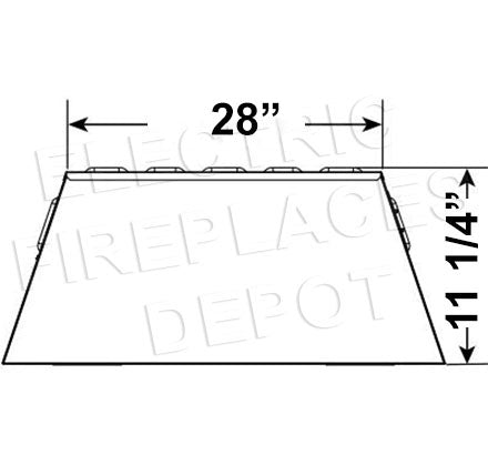 Hearth & Home SimpliFire 35 inch Electric Fireplace Insert SF-INS35 - SimpliFire Electric 35'' Firebox Dims