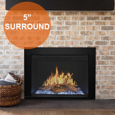 Modern Flames Orion Traditional 30" Heliovision Virtual Built-In Electric Firebox Small Surround