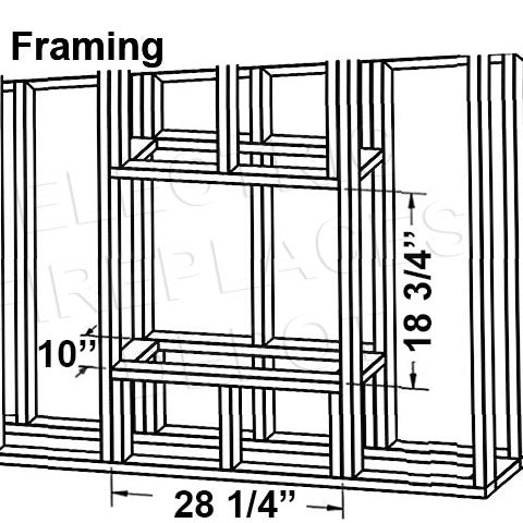 Modern Flames Orion Traditional 30 Heliovision Virtual Built-In Electric Firebox Framing