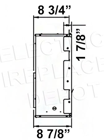 SimpliFire Inception 36-in Traditional Virtual Smart Electric Fireplace with Halston Front - SF-INC36 Firebox Dims