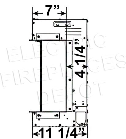 Hearth & Home SimpliFire Scion Trinity 43 in Multi-Side View Built In Electric Fireplace 2-Sided 3-Sided Linear Fireplace Dims