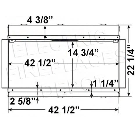 Hearth & Home SimpliFire Scion Trinity 43 in Multi-Side View Built In Electric Fireplace 2-Sided 3-Sided Linear Fireplace Dims