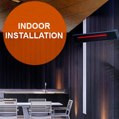 Dimplex DIR 1800W Outdoor Indoor Electric Heater | DIR Infrared Electric Heater | DIR18A10GR Installation