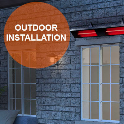 Dimplex DIR 3000W Outdoor Indoor Electric Heater | DIR Infrared Electric Heater | DIR30A10GR Installation