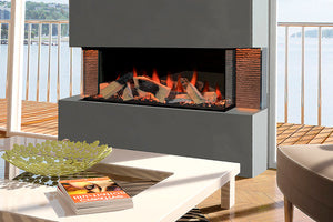 Double Sided See Through Electric Fireplaces Modern Contemporary Designs Electric Fireplaces Depot