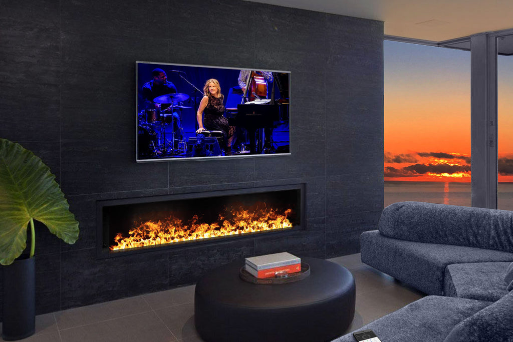 electric mist fireplace