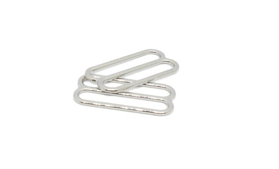 Slider / Adjuster for Bra or Swimwear - Shiny Silver Plated Zamak - 7 –  Allied Trimmings