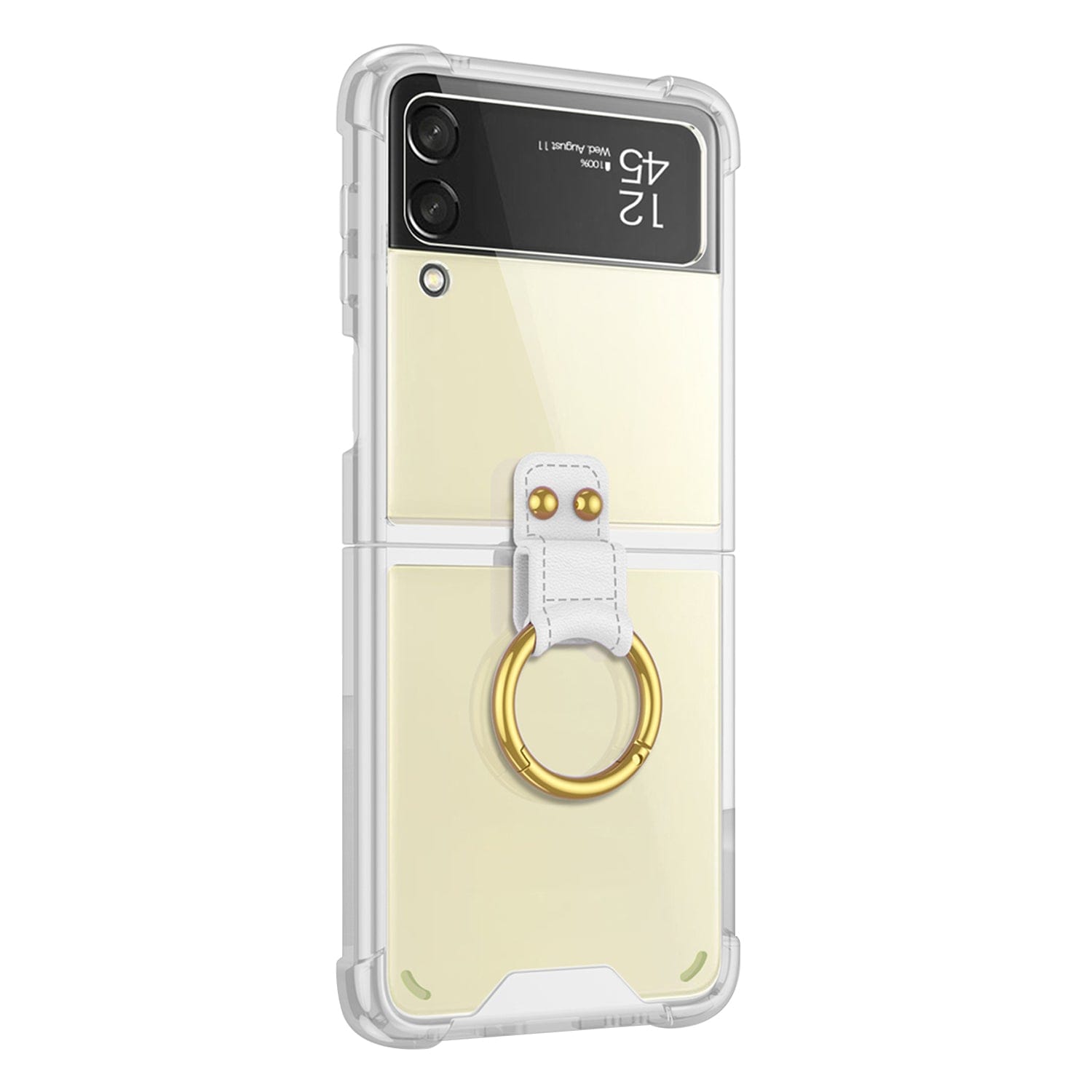 SAMSUNG Galaxy Z Flip3 Clear Cover with Ring - Official Case -  Plastic,Foldable, Transparent