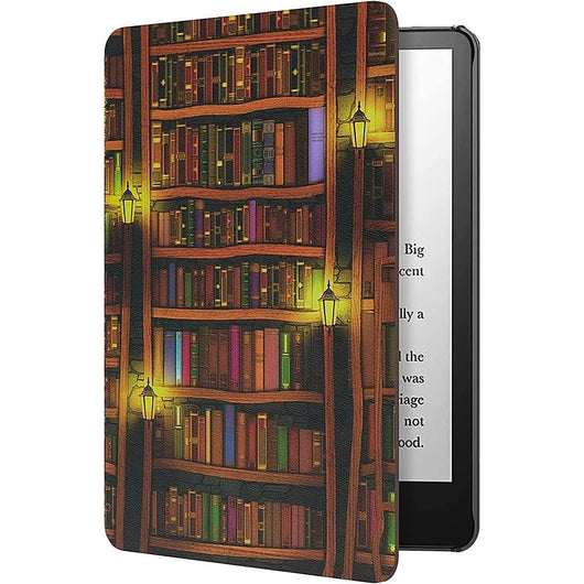 Bookshelf Library Book Retro Case For All-new Kindle 10th Gen