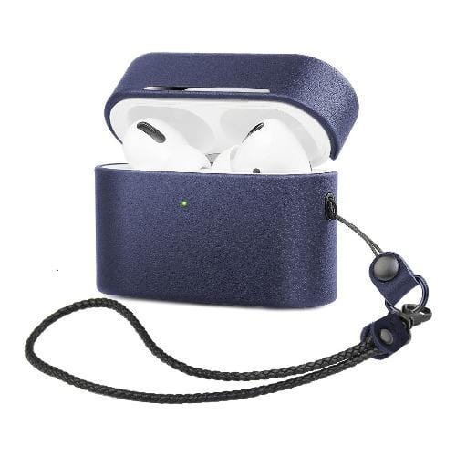 Blue AirPods Pro Leather Case - Retro Case Kit