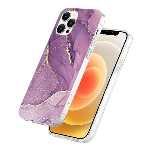 Purple Marble Iphone 12 Pro Max Case Saharacase
