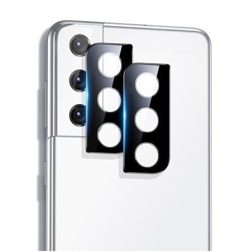 ZeroDamage - FlexiGlass Camera Lens Protector - for Samsung Galaxy S21 5G (2-Pack) - Black - Sahara Case LLC