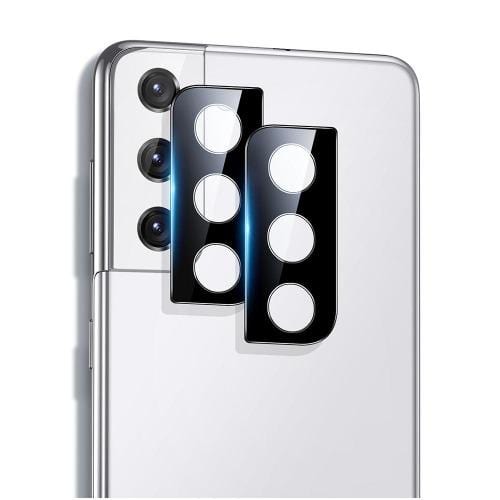 SaharaCase FlexiGlass Camera Lens Protector for Samsung Galaxy S21 Ultra 5G, Black, 2/Pack (zd00021)