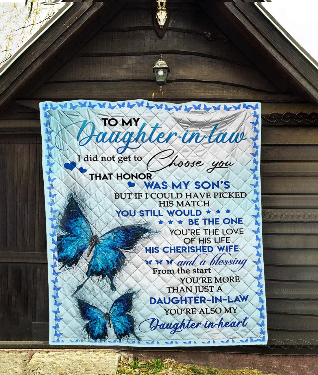 Custom Blanket To My Daughter-in-law Blanket - Gift For Daughter - Qui