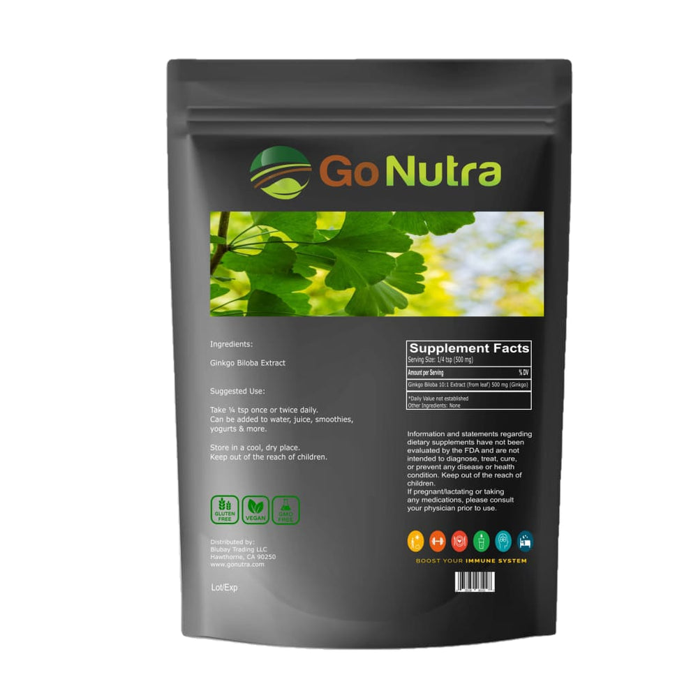 Vergoeding gips spons Ginkgo Biloba Extract Powder | Go Nutra