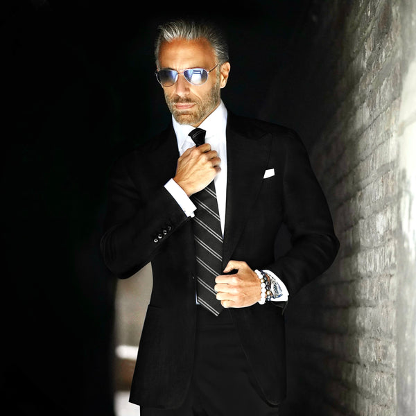 Black Noir Peak Suit – Christopher Korey Collective