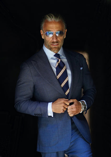 Southern Blue Tick Weave Suit – Christopher Korey Collective