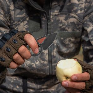 NedFoss Crow Neck Knife,  Full Tang Fixed Blade Utility Knife with Kydex Sheath, EDC Knife