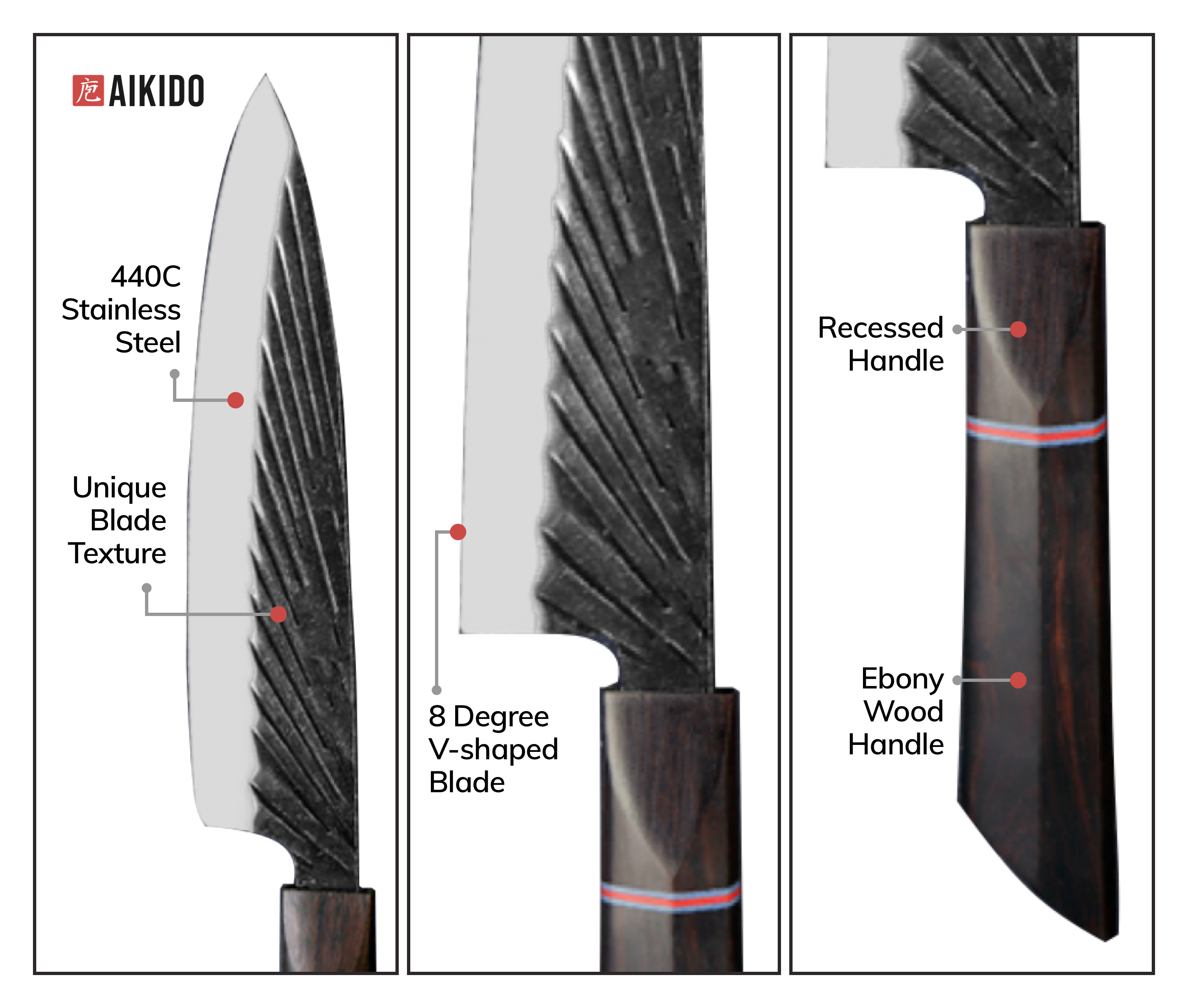 Autograph 4-Piece Knife Set – Aikido Steel
