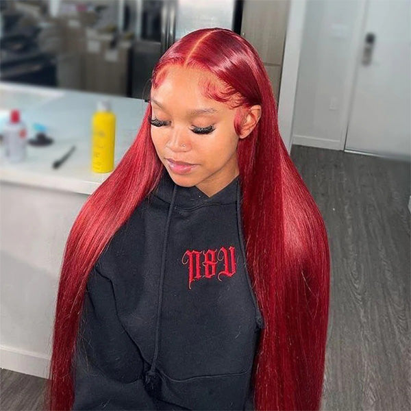 lace red wig