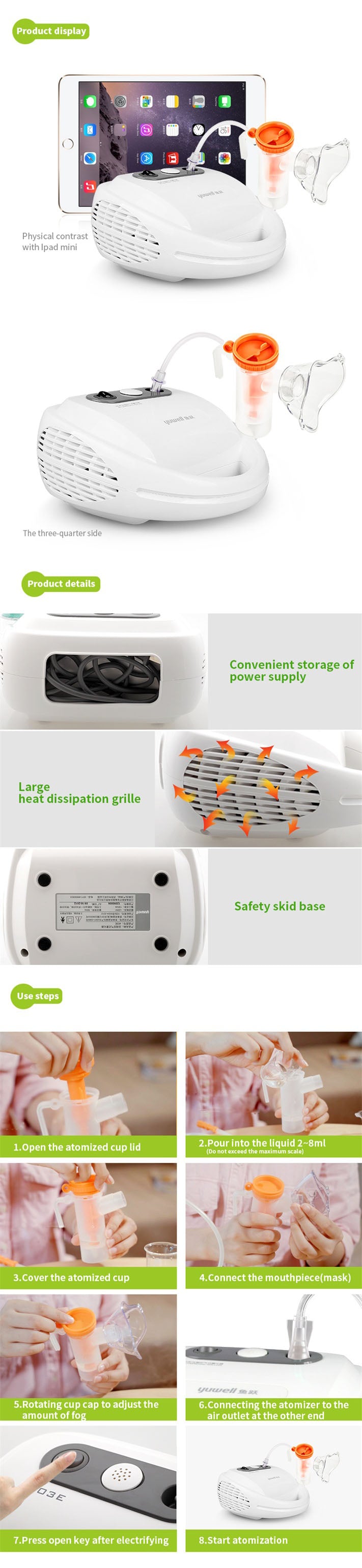 Yuwell 403E Compressed Air Nebulizer