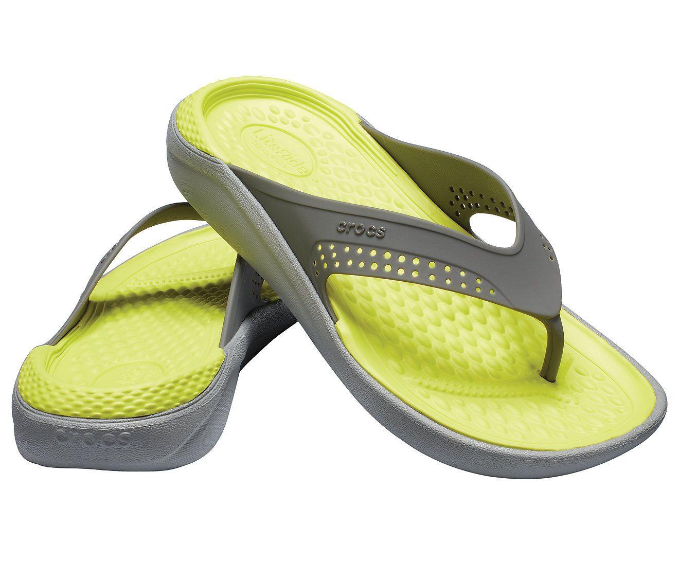 Crocs LiteRide Flip Slate Grey/ Light 