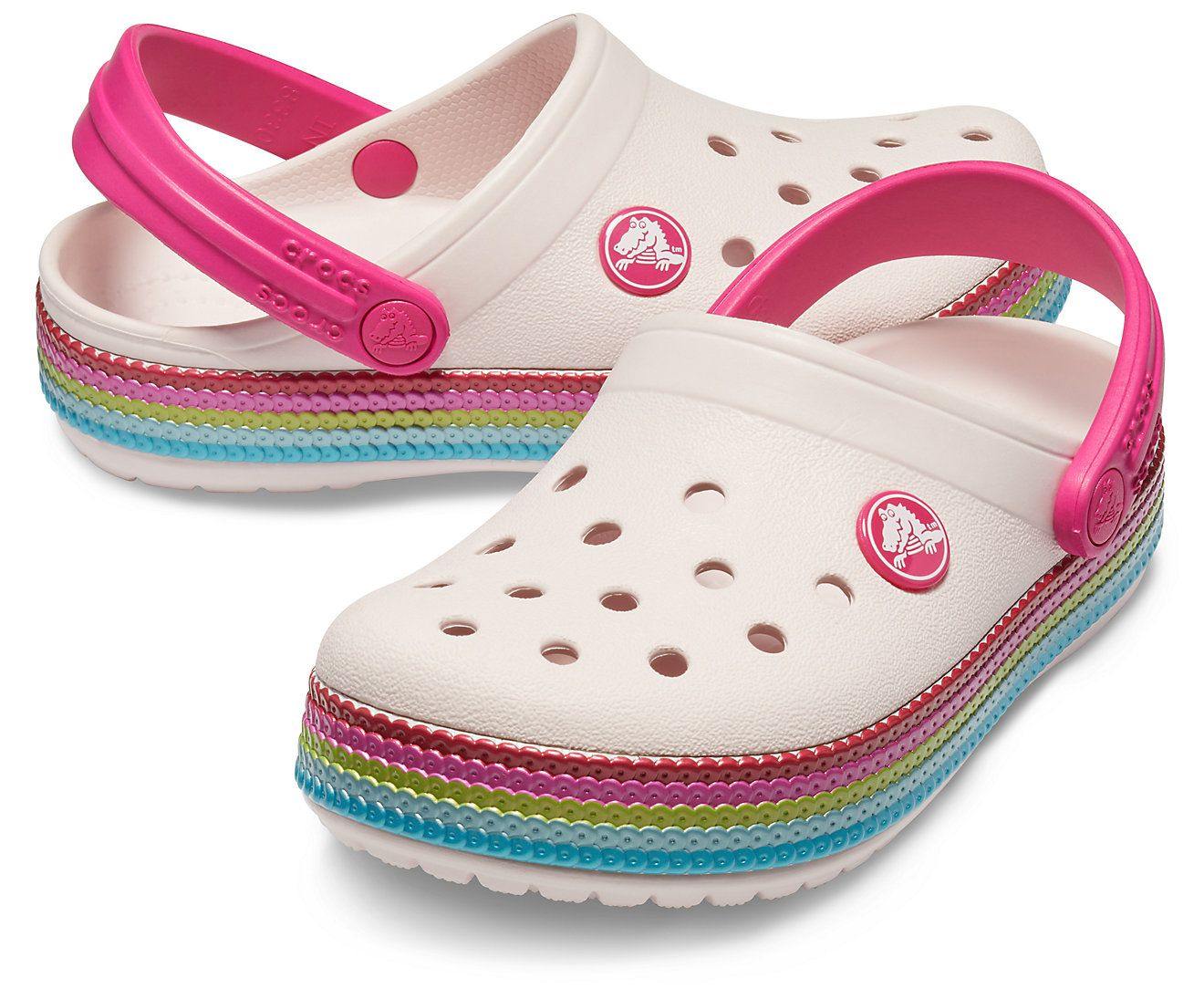 baby pink crocs