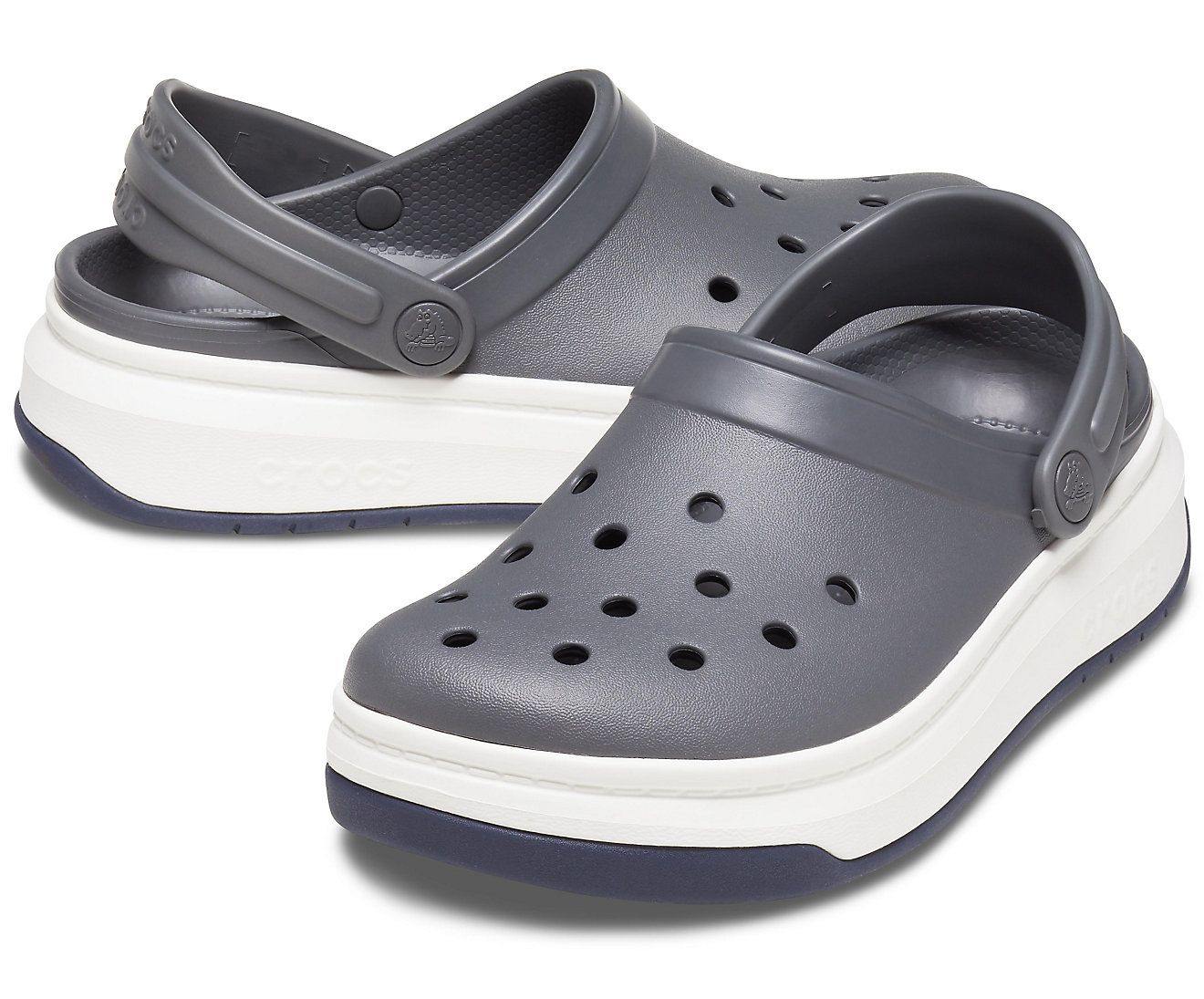 Authentic Crocband Full Force Clog - Grey/ White | mStore | mTravel ...