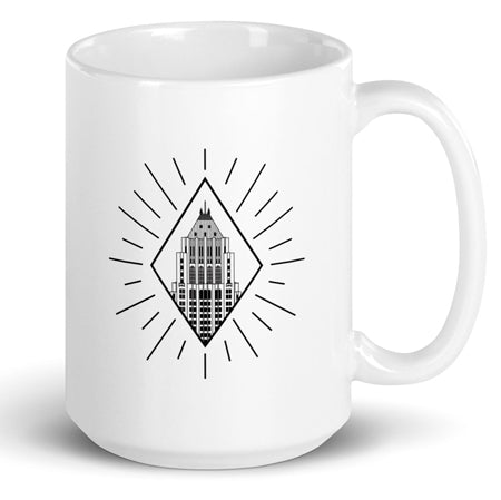 Fisher Building Detroit 16 oz Coffee Mug