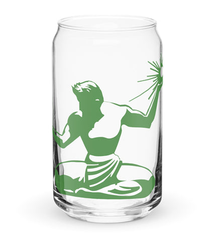 Spirit of Detroit Can Glass - St Patrick's Day - Pure Detroit
