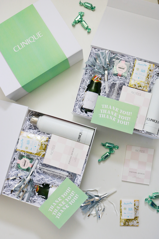 Custom + Branded Gift Box for Her Campus Media & Clinique Graduates
