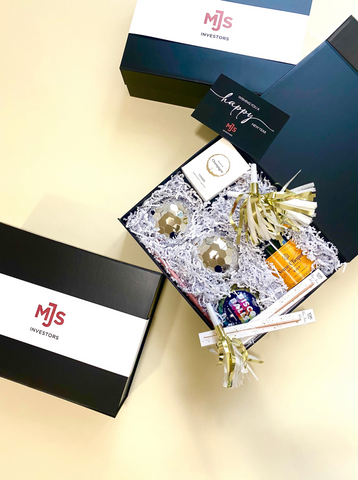 MJS Investor client holiday gift box - corporate gifting